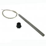 RESISTENZA CANDELETTA UTXS022973 diametro 9,9 x 165 300W + raccordo 3/8" mobile